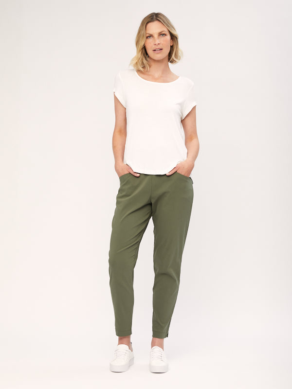 Green khaki hot sale trousers womens