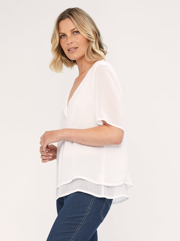 2 Layer Short Sleeve Top